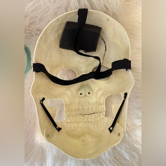 Other Scary Skeleton Halloween Mask With Moving Mouth Teeth Adult